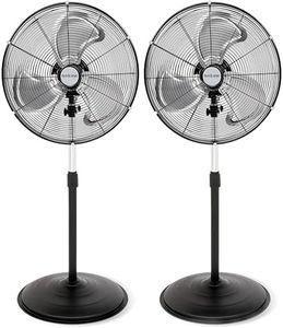 Hurricane 2 Pack Oscillating Pedestal Stand Fan, for Home & Bedroom, 20" Pro