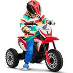 Maxmass Kids Ride-on Motorbike, 6V Licensed Honda Battery Powered Electric Motorcycle with Horn and Extended Seat, 3 Wheels Children Electric Motor Bike Ride on Toys for 18-36 Months Old (Red)