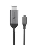 ALOGIC 2M Ultra USB-C (Male) to HDMI (Male) Cable - 4K @60Hz - Space Grey for MacBook Pro 2019/2018/2017, MacBook Air/iPad Pro 2019/2018, Samsung S10, Surface Book 2 and More