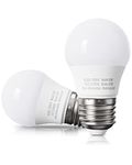 Warm White A15 Appliance Light Bulb, 40W Equivalent, 120V, 2700K, E26 Medium Base, LED Light Bulbs for Refrigerator, Fridge, Freezer, Stove Hood, Range Hood, Waterproof, Shatterproof, Not Dimmable