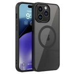 amazon basics Back Case Cover for iPhone 15 Pro Max (Thermoplastic Polyurethane_Black)