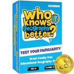 QUOKKA Who Knows Better? - Geography - | Kids & Family Card Quiz Game | Fun & Educational Questions for Children & Families | Suitable for Boys & Girls 5+ Years Old