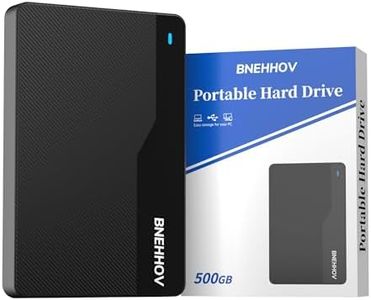 BNEHHOV Disque Dur Externe Portable Ultra Mince 500GB Disque Dur Disque Dur USB 3.0 Extension De Stockage Compatible avec PS4, PC, Mac, Ordinateur Portable, Xbox, Android