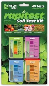 Rapitest Soil Test Kit for Gardens, Vegetables, Flowers and Lawns. USA designed and assembled soil tester completely, quickly and accurately measures/analyzes soil pH acidity and garden nutrients