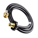 6Ft Propane Hose Connects, High-Pressure Propane Adapter Hose 1 Lb to 20 Lb Converter Quick-Connect Propane Hose for Grill, Stove