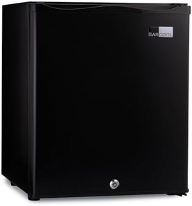 Barcool Bar30 LED - Mini Fridge Black | 30L Mini Bar | Super Quiet for Bedrooms, Hotels & Guesthouses | LED Light + Lockable | Low Energy (30L)