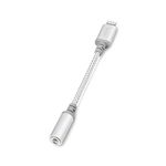 Moshi Integra Lightning to 3.5mm Headphone Jack Adapter [MFi Certified], Ballistic Nylon Braided, Aluminum Housings, Exceeds 10,000 Bend Cycles, for iPhone/iPad/iPod Touch, Jet Silver