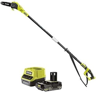 RYOBI 18 V ONE+ Akku-Hochentaster RPP182020, Schwertlänge 20 cm, Kettengeschwindigkeit 5,5 m/s, inkl. 2,0 Ah Akku und Ladegerät