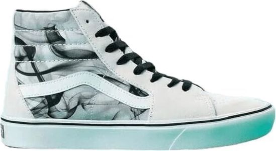 Vans Unisex-Adult Sk8 Hi Shoes Skate, After Dark White/Black, 10 Women/8.5 Men