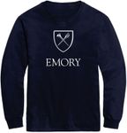 Barnesmith Emory University Eagles Long Sleeve Adult Unisex T-Shirt, Heritage, Navy, Medium