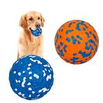 2 Pack Dog Ball Toys,Indestructible Dog Toys Balls,High Bounce Rubber Dog Balls,Durable Solid Interactive Ball,Resistant Teeth Training Dog Toys,for Small Medium Large Dog Puppy Water Jump Fetch Play