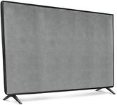 kwmobile Dust Cover for 32" TV - Fabric Case TV Protector for Indoor Flat Screen TVs - Light Grey