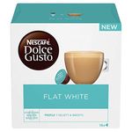 NESCAFÉ Dolce Gusto Flat White Coffee Pods - total of 48 Coffee Capsules - Creamy Coffee Flavour (3 Packs)