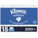 Kleenex Expressions Trusted Care Facial Tissues, 18 Boxes, 160 Tissues per Box, 2-Ply (2880 Total Tissues)