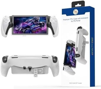 WUXIDIXI Case for Playstation Portal Remote Player, TPU PS5 Portal Remote Player Kickstand Case - White