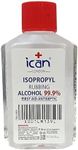 ican london isopropyl rubbing Alcohol 99.9% First aid Antiseptic Disinfectant 50ml travel size