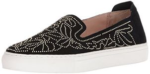 Rachel Zoe Women's Burke Studs Sneaker, Black, 5 UK