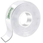 Jiaweixiang Double Sided Tape Heavy Duty, Extra Large(5.0m * 2.0cm) Clear Multi Removable Sticky Mounting Strips Tape, Strong Wall Dec Tape Picture Hanging Strips Poster Carpet Tape