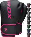 RDX Kids Boxing Gloves Sparring and Muay Thai Maya Hide Leather, KARA Patent Pending Junior Training Mitt for Kickboxing, Punch Bag, Focus Pads, MMA, Thai Pad, Double End Ball Punching Fight Gloves