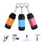 Mini Keychain Flashlight Led Small Flashlight ,USB Rechargeable Ultra Bright Pocket Flashlights