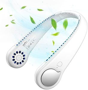 TRILINK Portable Bladeless Neck Fan with 360° Airflow, Mini USB Rechargeable Electric Fan, Personal fan Hands Free Wearable Neckband Small Fans Cooling Quiet for Kids Home Office Travel Sports Outdoor