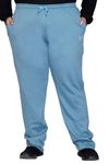 CUPID Regular Fit Winter Wear Fleece Track Pants, Plus Size Lower, Trouser, Joggers for Lounge Wear n Gym Wear for Girls - Sage_3XL
