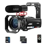 Video Camera 4K Camcorder with 10X 