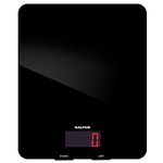 Salter 1160 BKDR Electronic Kitchen Scale – Digital Baking Scale, 5kg Capacity, Food Weighing Scale, Easy Clean Glass Platform, Add & Weigh Tare Function, Measure Liquids, Easy Read LCD Display, Black