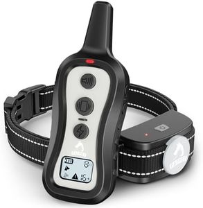 PATPET Dog Training Collar Dog Shock Collar with Remote - 3 Training Modes, Beep, Vibration and Shock, Up to 1000 ft Remote Range, Rainproof for Small Medium Large Dogs