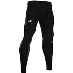 CompressionZ Men's Compression Pants Base Layer Running Tights Mens Leggings for Sports (Black, S)
