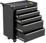 GarveeTech Rolling Tool Chest, 5 Drawers Tool Storage Cabinet, Toolbox with Wheels, Portable Tool Cabinet Organizer with Locking System & Drawer Liners, Tool Storage Cart for Garage, Workshop