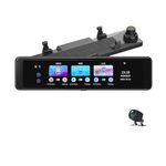 ROCKTECH 4K Dual Dash Camera with 11.26'' Mirror Display Touch Screen |Super Night Vision |GPS Logger | ADAS|WiFi | Front & Rear Reverse Camera | G-Sensor, Loop Recording, Parking Monitor