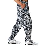 Otomix Men's Baggy Bodybuilding Workout Muscle Pants - Black/White - X-Large