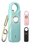 Seren8scape Dual Alarm Modes Self Defense for Women - Personal Alarm for Women - 135 dB Siren LED, Solid Brass Key Chain and Key Ring in 3 Pop Colors