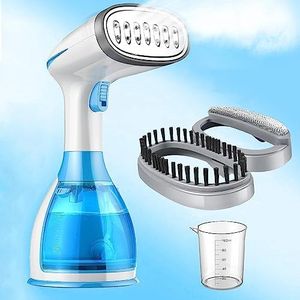 nbe Garment Steamer Handheld | 280ml Large Detachable Water Tank | 20s Fast Heat-up | 1500W Clothes Steamer Handheld Portable Travel Steamer Iron Fabric Wrinkle Remover, Work for Home and Travel, Blue