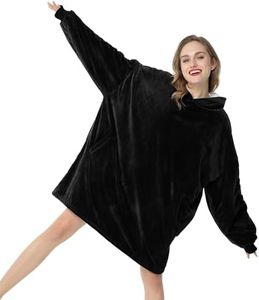 LetsFunny Blanket Hoodie,Oversized Wearable Sherpa Fleece Blanket Sweatshirt,Super Soft Warm Cozy with Giant Pocket,Gifts for Women Men Adults Teenagers Kids, One Size Fits All