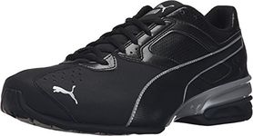 PUMA Men's Tazon 6 FM Puma Black/ Puma Silver Running Shoe - 9 D(M) US