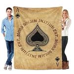 Ace of Spades Poker Lucky Blankets 