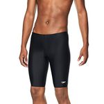 Speedo Men's Solid Jammer Bathing Suit, Black, 30