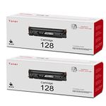 Cartridge 128 CRG128 Toner Cartridge 128 Toner Black Replacement for Canon CRG-128 ImageCLASS MF4770n MF4450 MF4880dw MF4570dw MF4890dw Printer Toner 2-Pack 3500B001