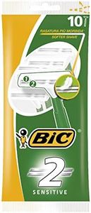 BIC Twin Easy Sensitive Disposable Men's Razors, 10 Count