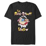 Nickelodeon Men's Big & Tall Ren and Stimpy Show T-Shirt, Black, Large Big Tall