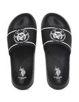 U.S. POLO ASSN. Men ZANE 5.0 Black Slider-(UK8)(US9(2FD24804Z01)