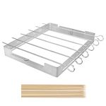 Unicook Stainless Steel Barbecue Skewer Shish Kabob Set, Large