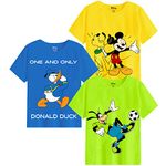 Kuchipoo Boys Regular Fit Cotton T-Shirts (© Disney-TSHRT-377, 3-4 Years, Multi-Colored)