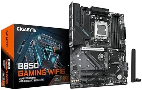 GIGABYTE B850 Gaming WIFI6 AMD AM5 ATX Motherboard, Support AMD Ryzen 9000/8000/7000 Series, DDR5, 6+2+2 Power Phase, 3X M.2, PCIe 5.0, USB-C, WIFI6, GbE LAN, EZ-Latch, 5-Year Warranty
