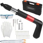 Mini Nail Gun - Manual Nail Wall Fastening Tool Kit with 20 Nails and Safety Glasses - Tool for Brick, Concrete, Aluminum Alloy, and Wood by Stalwart