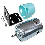 895 DC Motor, 12V 24V 7500-15000rpm Ball Bearing Large Torque High Speed Double Shaft Motor High Power Low Noise Motor for Circular Saw DIY Drill