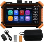 Singlemode OTDR Fiber Optic Tester, WANLUTECH 1310/1550nm 26/24dB 4'' Touchscreen OTDR Test Built-in VFL OPM LS Event Map OLT (Optical Loss Test) Functions RJ45 Cable Test Network Tools SC/UPC