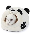 JanYoo Small Animal Bed House Hideout Bedding Guinea Pig Accessories Supplies Pet Cave for Cage Sugar Glider Hide Large